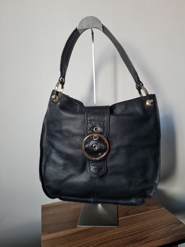 Biba black leather croc - biba, print