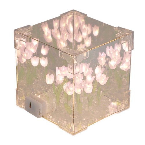 Tulip cube mirror lamp - tulip,