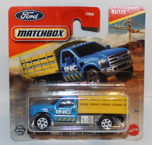 Matchbox ford 350 stake bed - matchbox, f-350