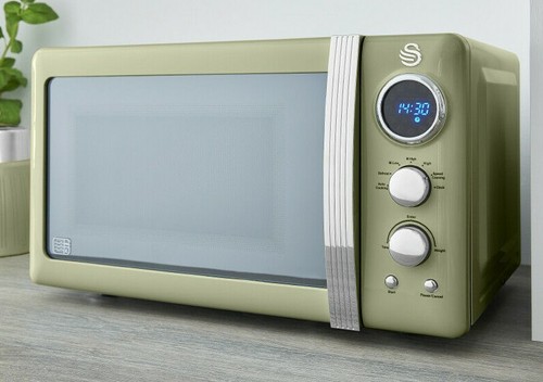 Swan retro green digital - green,