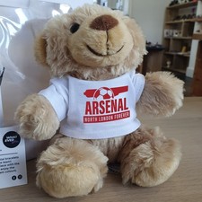 Personalised Arsenal FC, Teddy Bear Mascot: Fan Gift