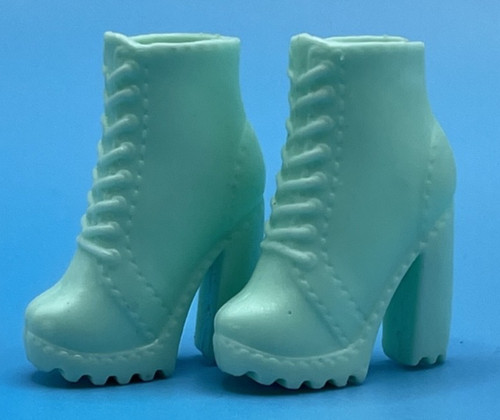 Barbie doll boots mint green - boots,