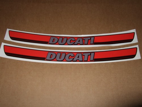 Ducati grey red 2x - grey, vinyl