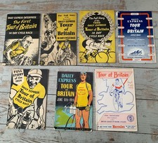 TOUR OF BRITAIN RACE' 1951 to 1955 CYCLING 7 booklets 