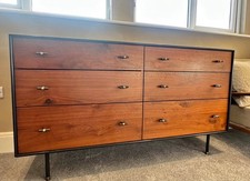 West Elm Navy / Walnut Dresser