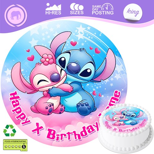 Angel stitch cake topper - &,