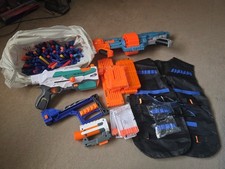 Nerf guns, bullets and jacket