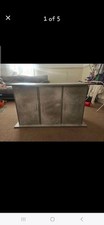 Grey concrete effect cabinet for Fish tank