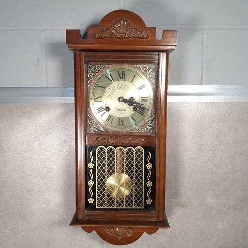 Vintage wooden wall clock - vintage,