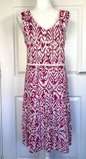 Monsoon White/Pink Sleeveless