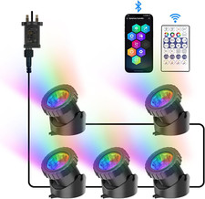 NATPOW RGB Pond Lights Set of