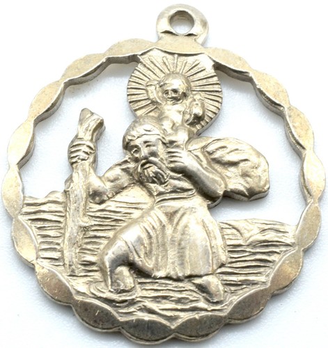 Pendant badge silver religious - pendant,