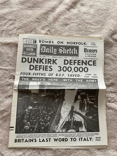 Ww2 dunkirk defence sketch - ww2,