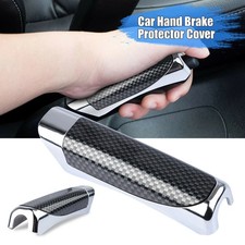 Universal Vehicle Car Hand Brake Carbon Fiber Protector Decor Cover Accessories