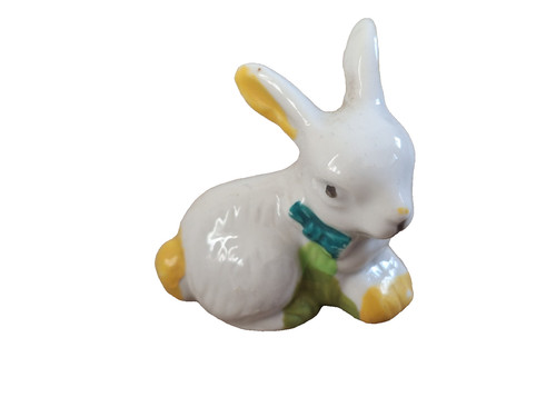 Rabbit figurine white 4cm - figurine,, white,