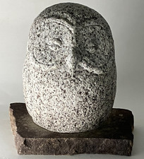 Owl Strigidae Statue Granite