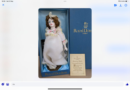 Royal doulton nisbet doll - royal,