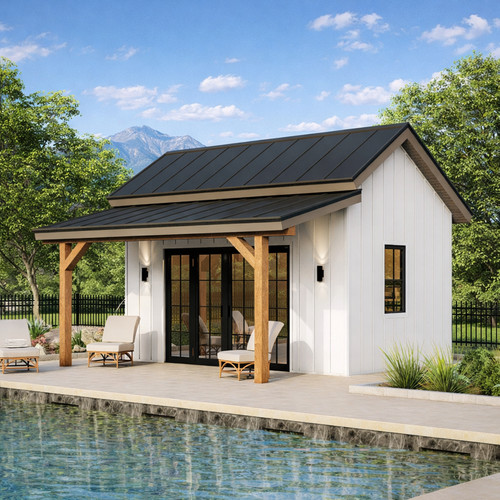 Backyard office shed - office,