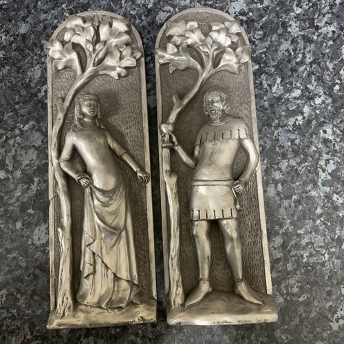 Mediaeval style wall plaque - wall,