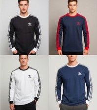 ADIDAS THREE STRIPES ORIGINALS  LONG SLEEVE MENS BRAND NEW T-SHIRT