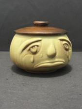 VTG Sylvac Ceramic Onion Sad Face Wrong Lid But Looks Good