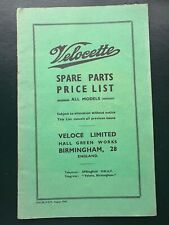 1948 Velocette spare parts and