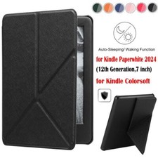 Folding Stand 7 inch E-Reader Case for Kindle Paperwhite 2024 12th/Colorsoft