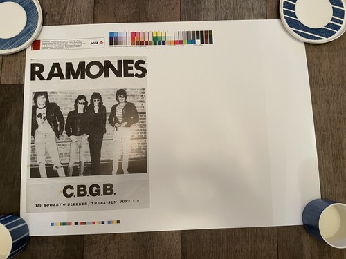 Ramones promo proof poster for - ramones,
