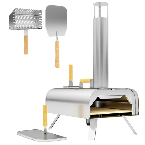 Portable wood pellet pizza - portable,