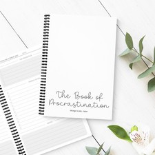 Things TO DO LIST Book Task Planner PROCRASTINATION Daily Shopping List Tracker