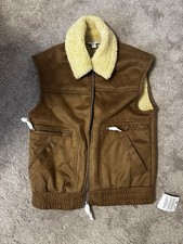 Topshop Faux Suede Gilet