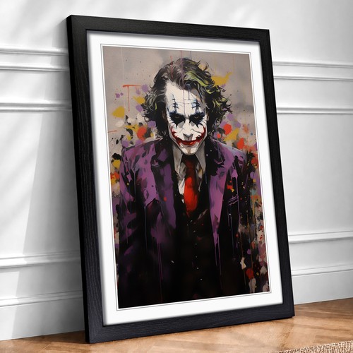 Joker contemporary framed wall - framed,