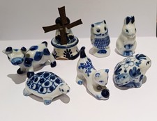 Miniature Delft windmill cat