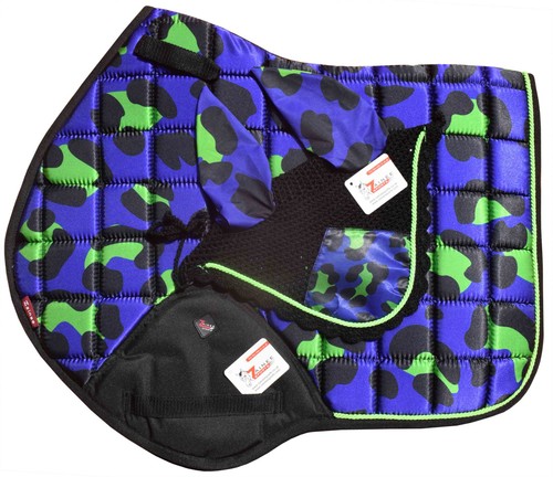 Leopard royal satin print - royal,