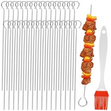 32PCS Stainless Steel Skewers