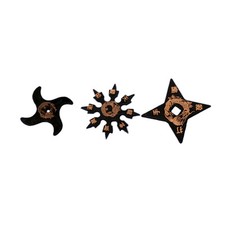 Rubber NInja Stars Set Of 3