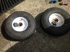 Pair of  Static Caravan Rims and Tyres