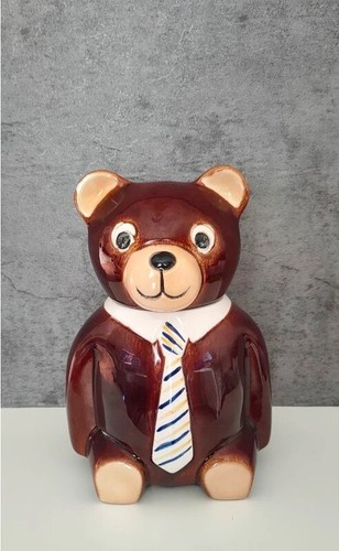 Teddy bear cookie jar - teddy, jar,