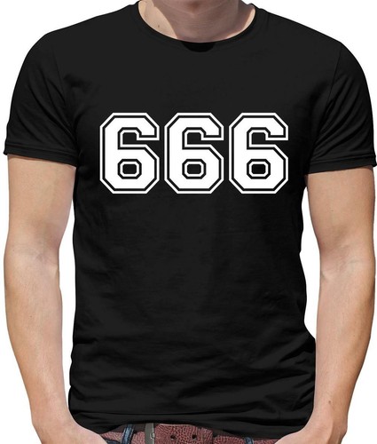 666 college mens - t-shirt,