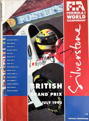 Ayrton senna autograph - ayrton,