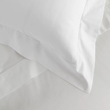 THE WHITE COMPANY - WHITE 100% Cotton Egyptian Cotton Single Duvet Cover