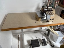 Mauser Spezial 4 Thread Overlock Industrial Sewing Machine with table