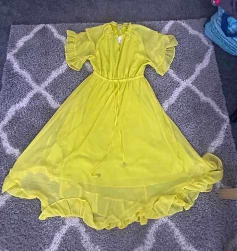 Miss selfridge yellow maxi - selfridge,