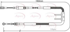APEC Front Brake Cable for