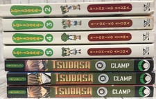 Anime / Manga Book Bundle - x7 Books - Various Titles - Tsubasa, Yotsubari