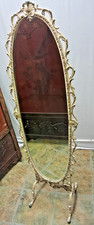 Louis Style Metal distressed Cheval Mirror