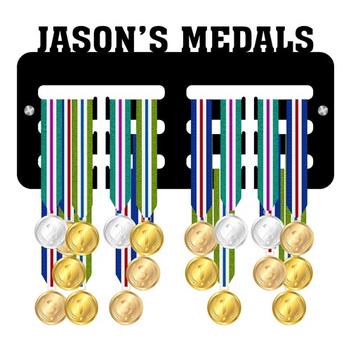 Personalised medal hanger - medal,