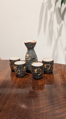 Japanese ceramic sake set