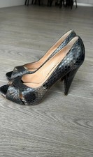 BALLY*EPIRA*LADIES PYTHON LEATHER*HEELS SHOES SANDALS*SIZE 40/7*RRP £450