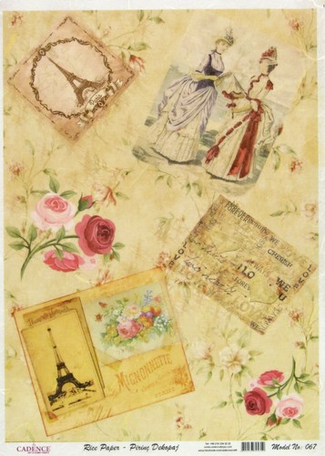 Decoupage rice paper - a4,
